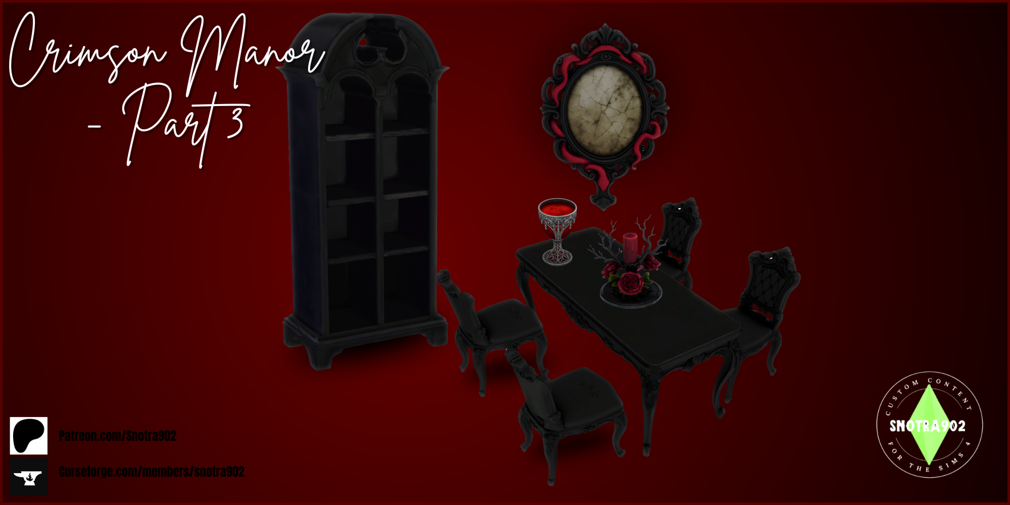 Crimson Manor 3 mod for The Sims 4 