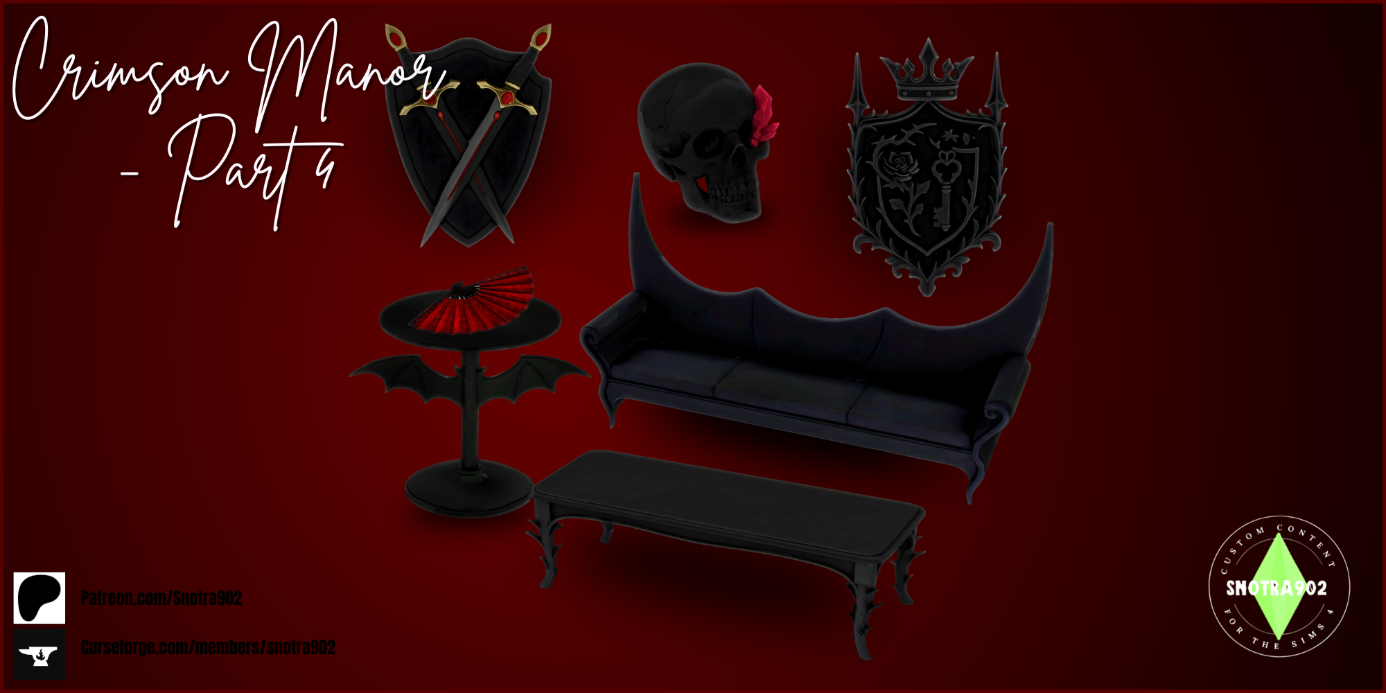 Crimson Manor 4 mod for The Sims 4 
