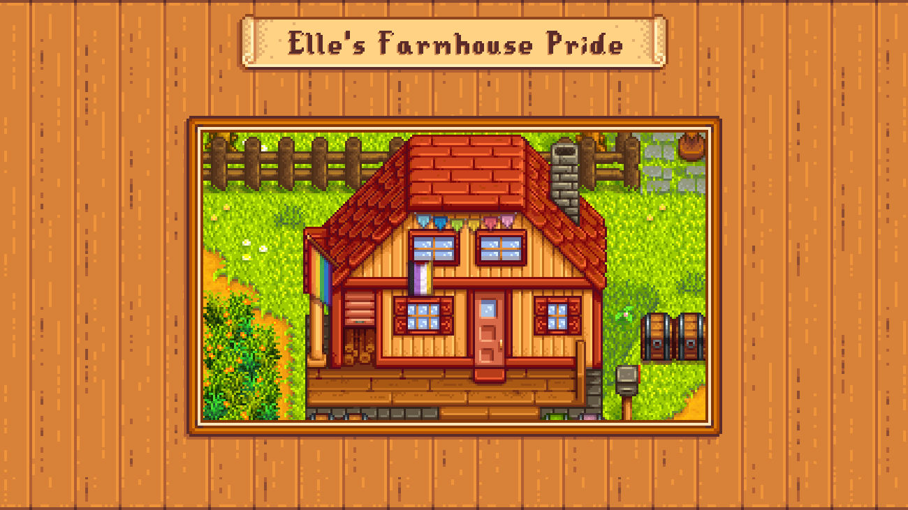 Elle's Farmhouse Pride mod for Stardew Valley