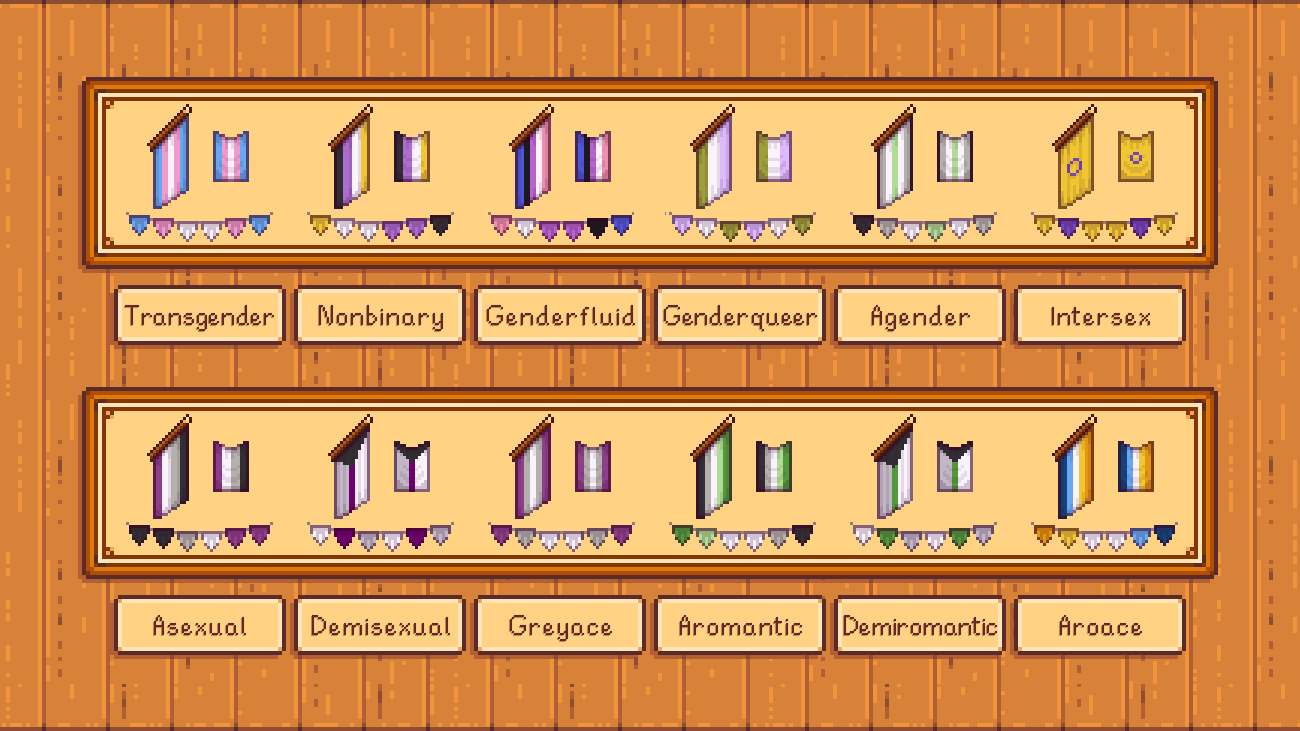 Elle's Farmhouse Pride mod for Stardew Valley