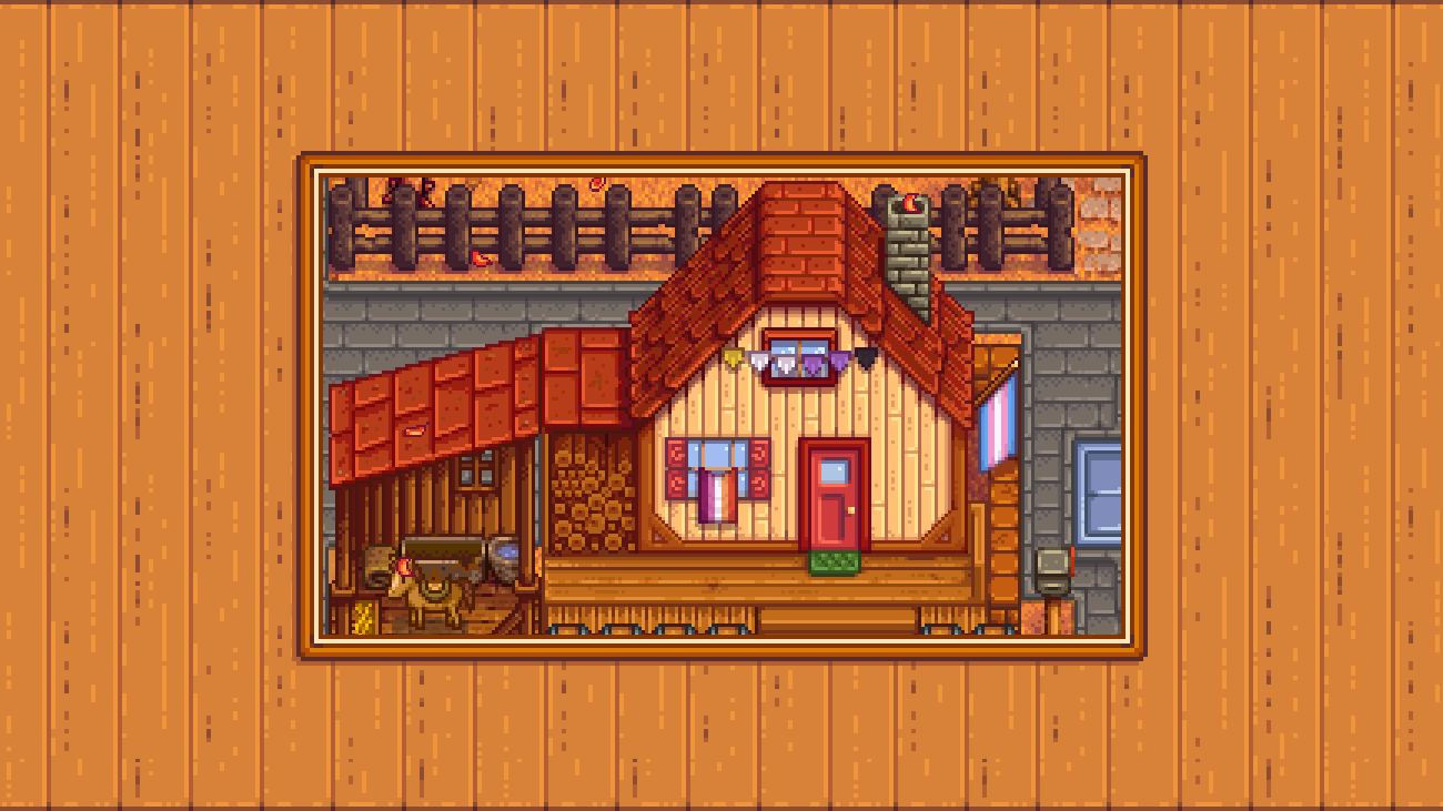 Elle's Farmhouse Pride mod for Stardew Valley
