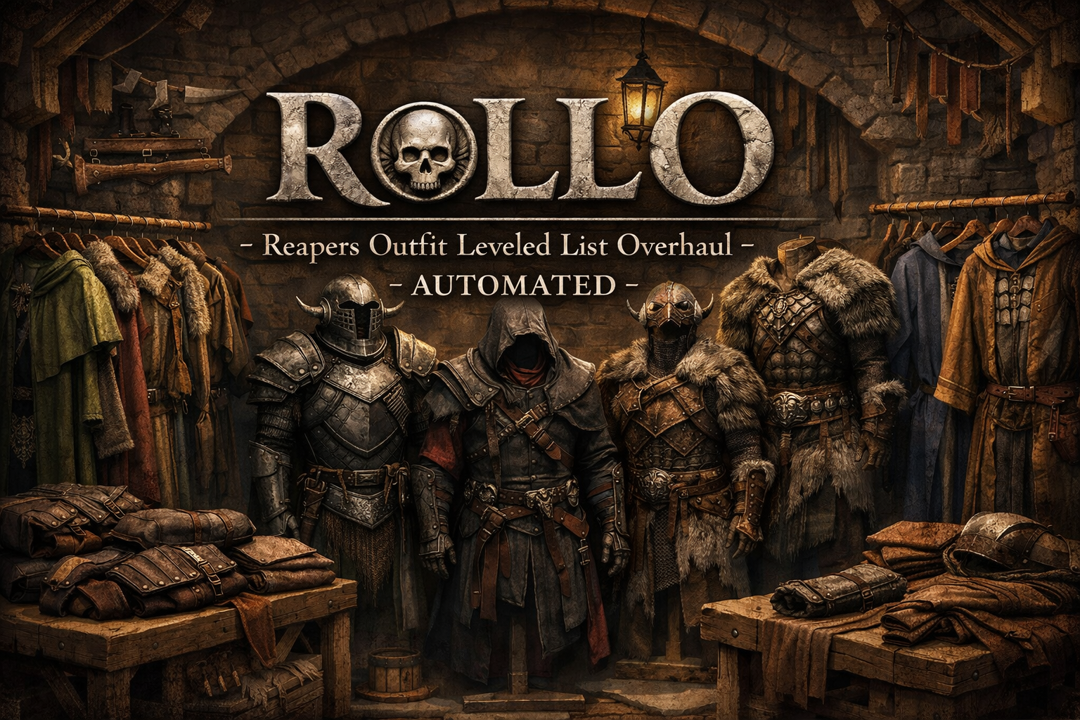 ROLLO - Reapers Outfit Leveled List Overhaul - AUTOMATED Outfit Changer mod for The Elder Scrolls V: Skyrim Special Edition