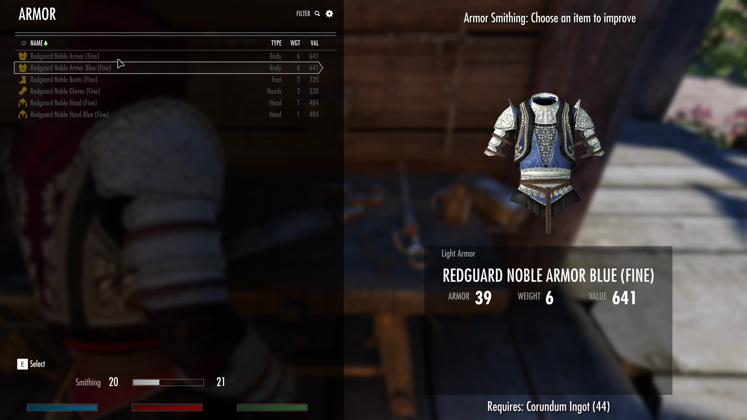 Redguard Noble Armor Updated mod for The Elder Scrolls V: Skyrim Special Edition