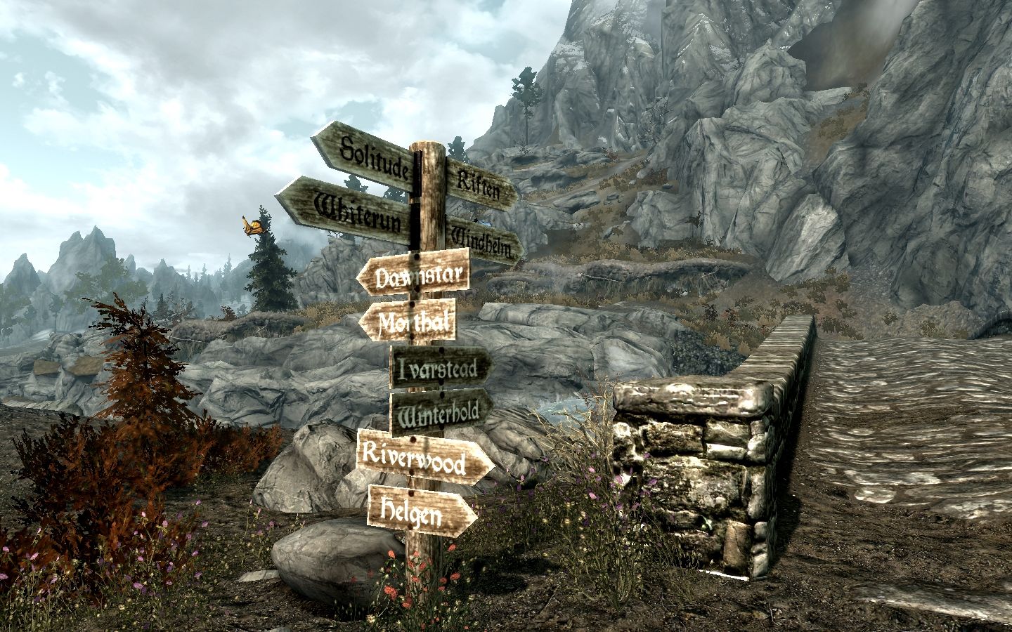 Point The Way mod for The Elder Scrolls V: Skyrim Special Edition