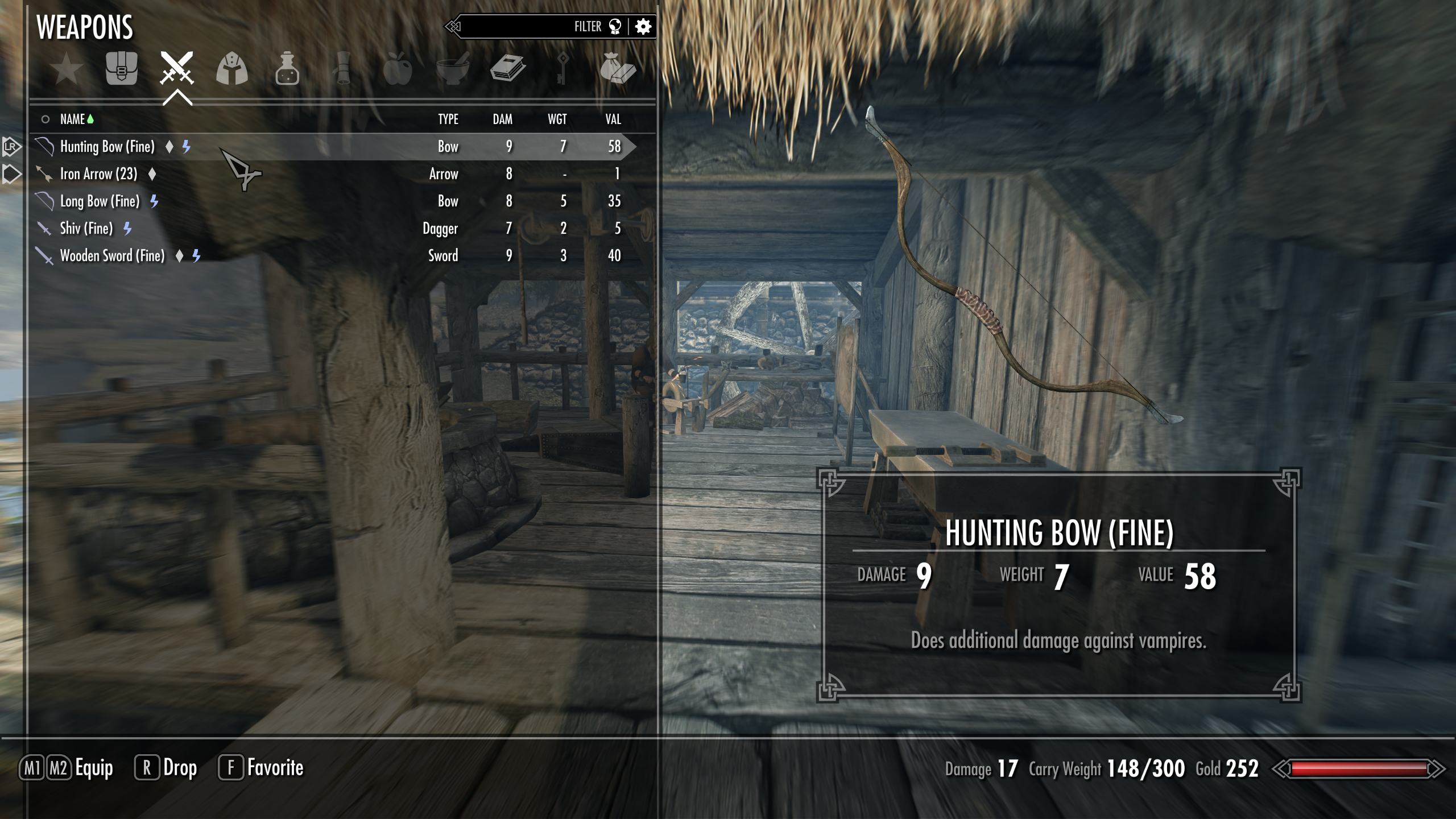 Vampire Killer - Lowly Weapons mod for The Elder Scrolls V: Skyrim Special Edition