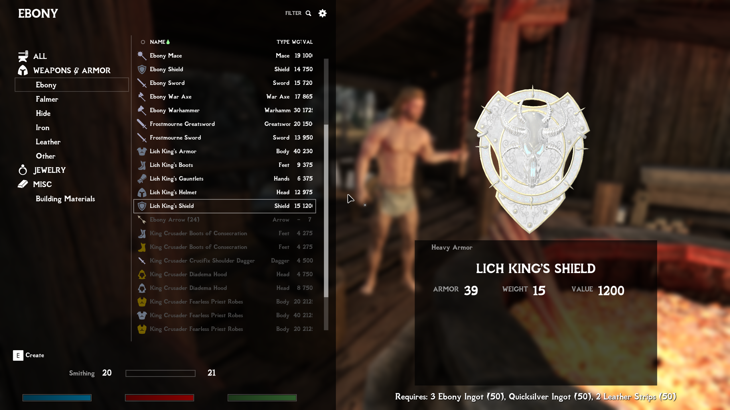 Frostmourne and Lich Kings Armor Revamped mod for The Elder Scrolls V: Skyrim Special Edition