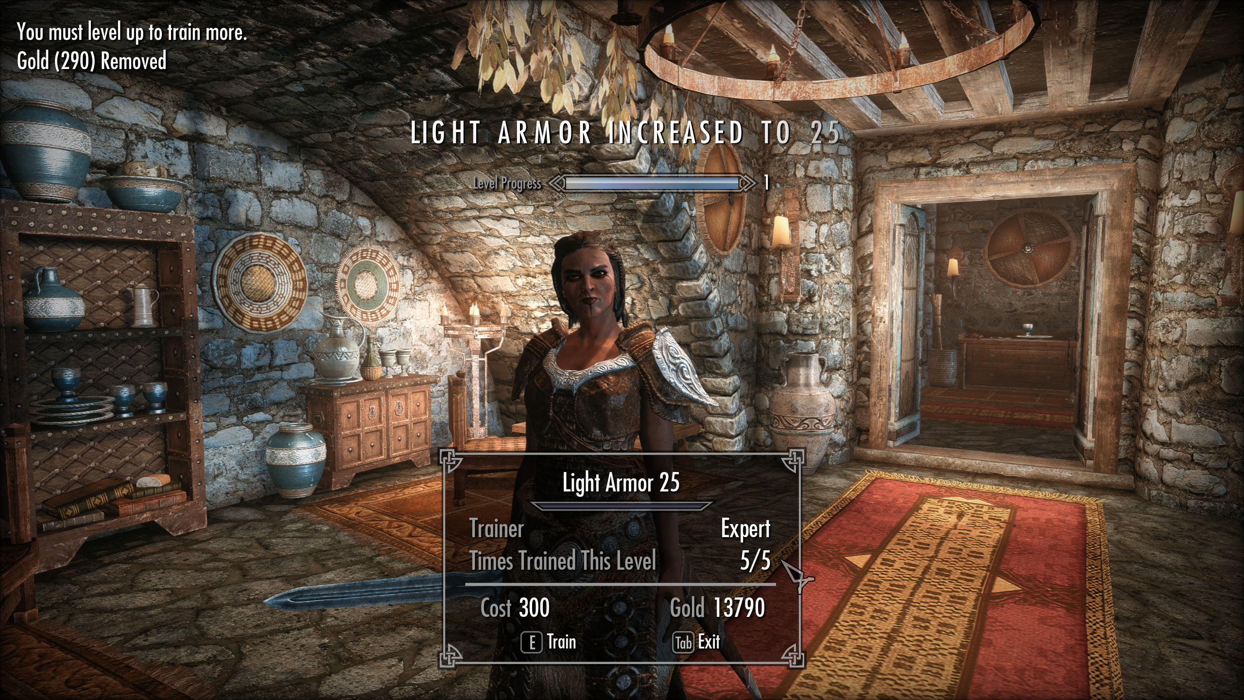 Ria the Trainer mod for The Elder Scrolls V: Skyrim Special Edition