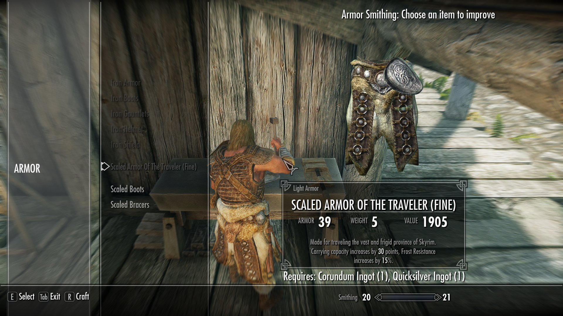 Scaled Armor of the Traveler Fixed - LE mod for Skyrim