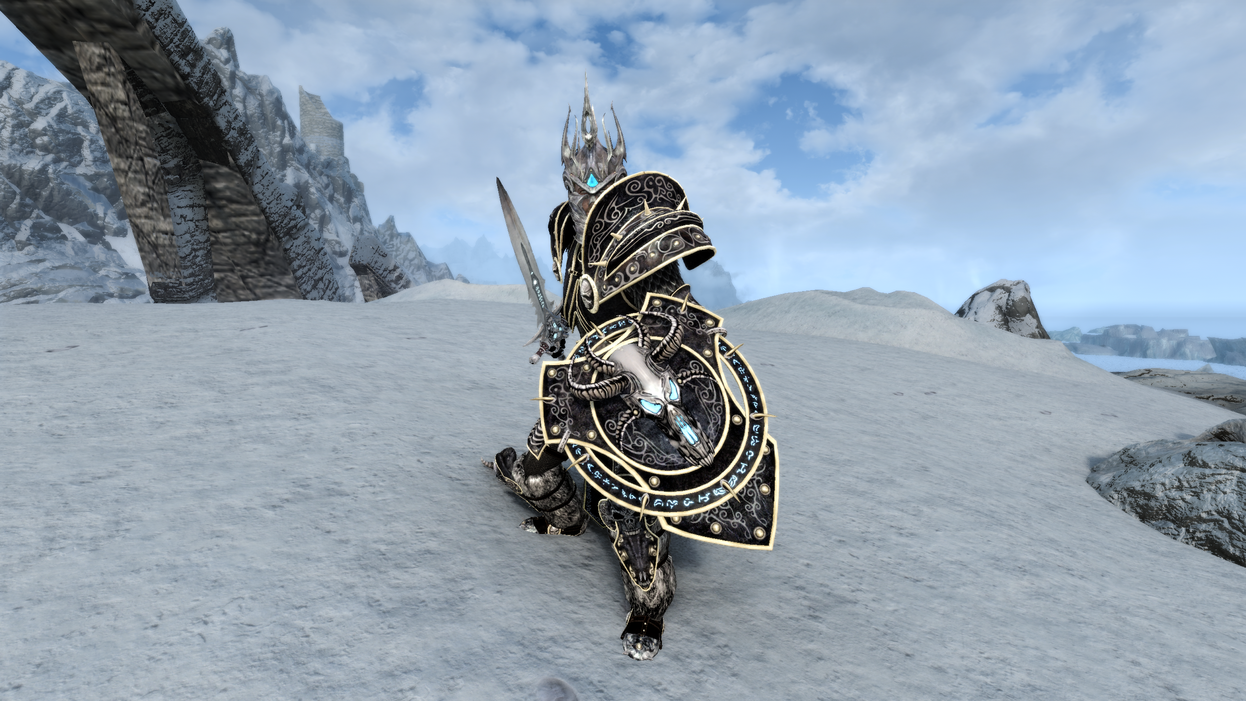 Frostmourne and Lich Kings Armor Revamped mod for The Elder Scrolls V: Skyrim Special Edition