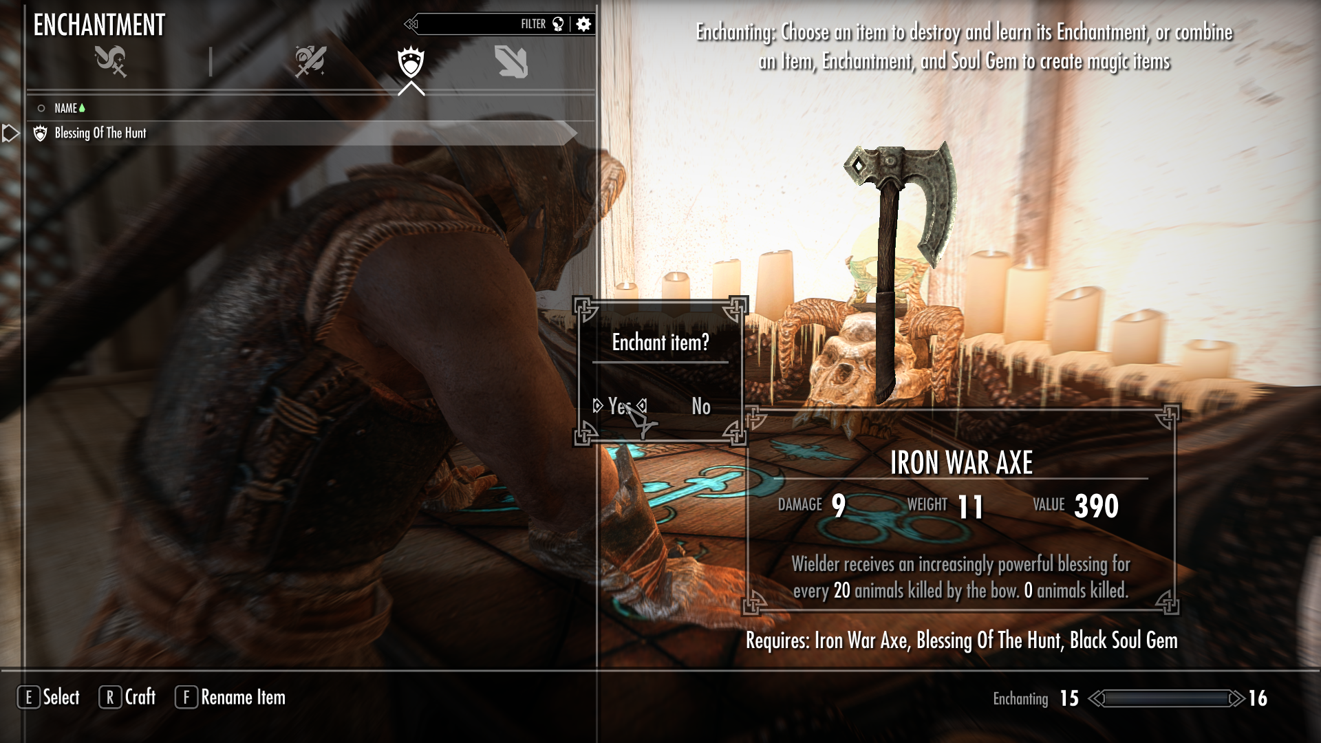 Forsworn Bow of the Stag Prince mod for The Elder Scrolls V: Skyrim Special Edition