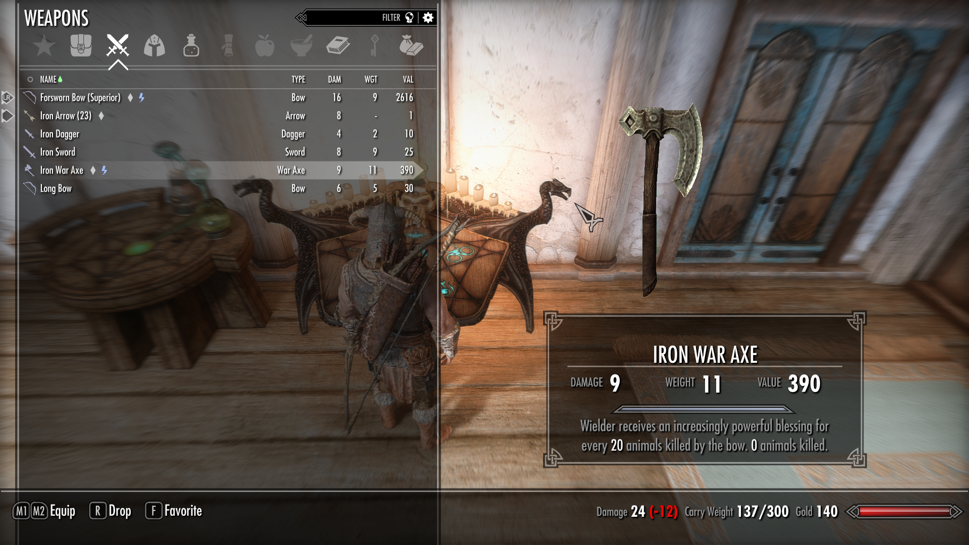 Forsworn Bow of the Stag Prince mod for The Elder Scrolls V: Skyrim Special Edition