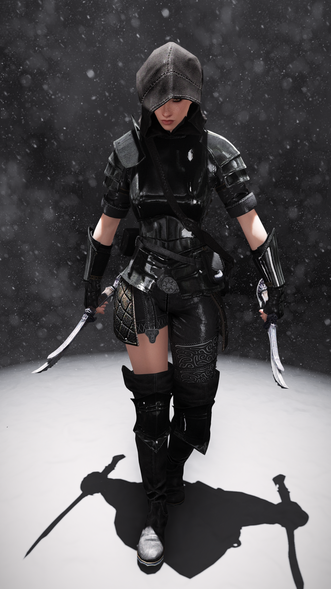 Wayward Ranger Armor - CBBE 3BA - BHUNP mod for The Elder Scrolls V: Skyrim Special Edition