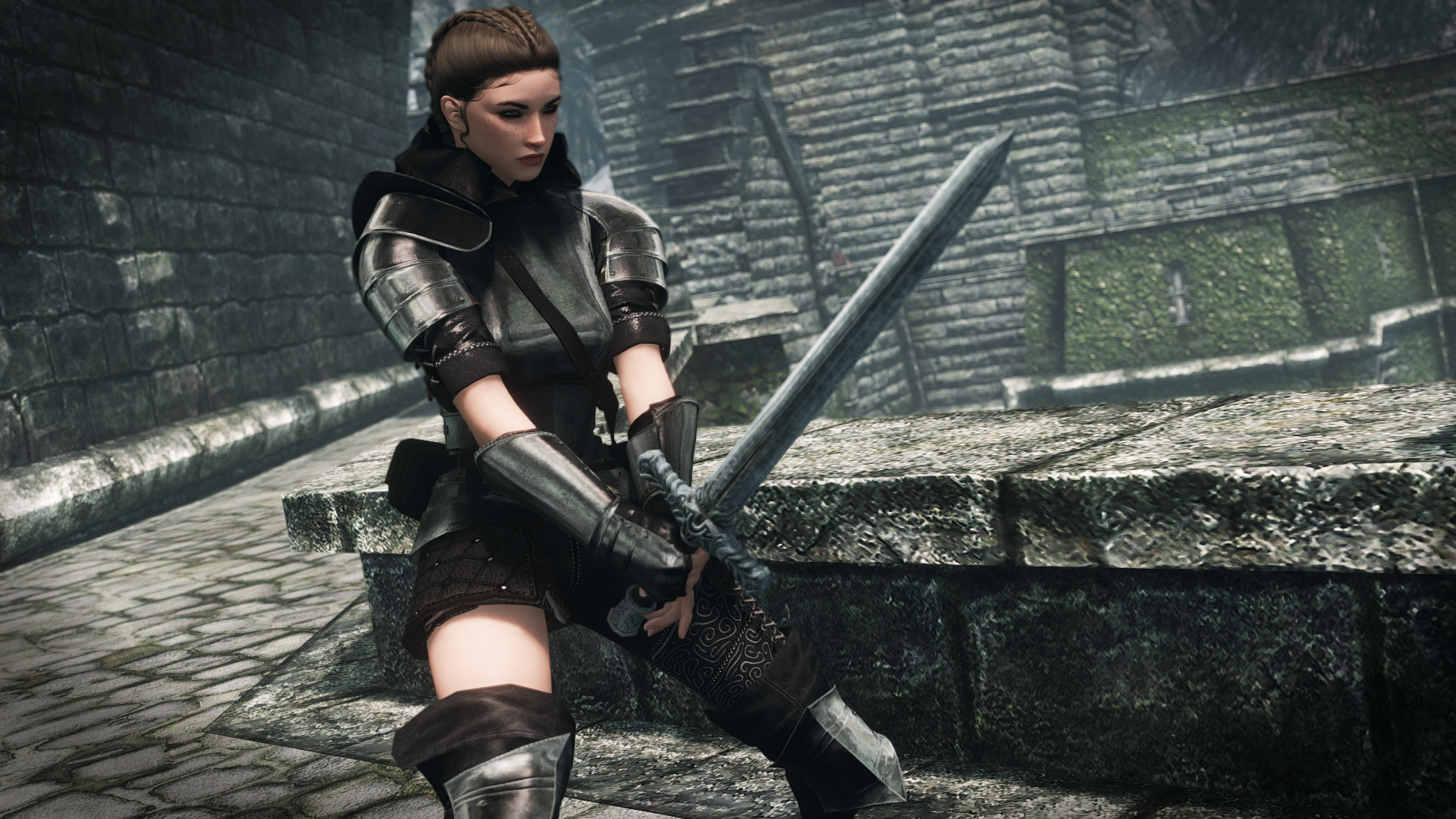 Wayward Ranger Armor - CBBE 3BA - BHUNP mod for The Elder Scrolls V: Skyrim Special Edition