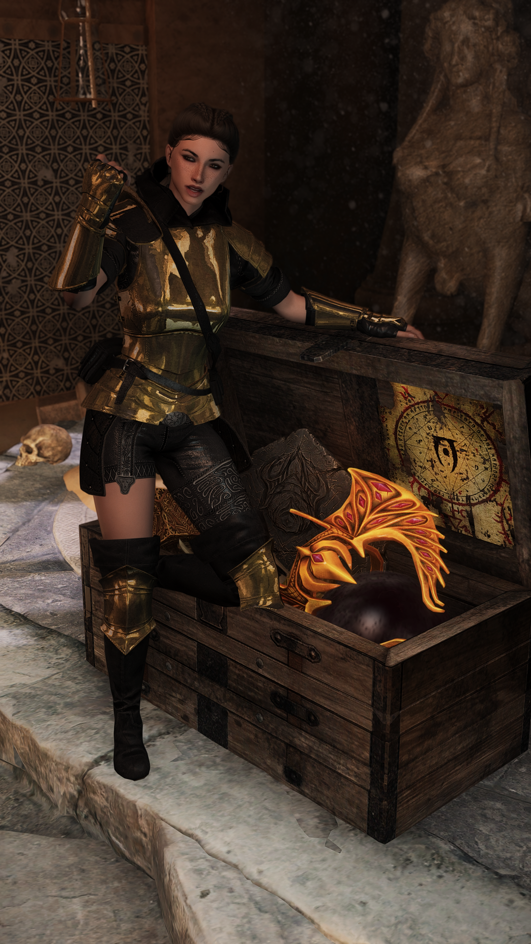 Wayward Ranger Armor - CBBE 3BA - BHUNP mod for The Elder Scrolls V: Skyrim Special Edition