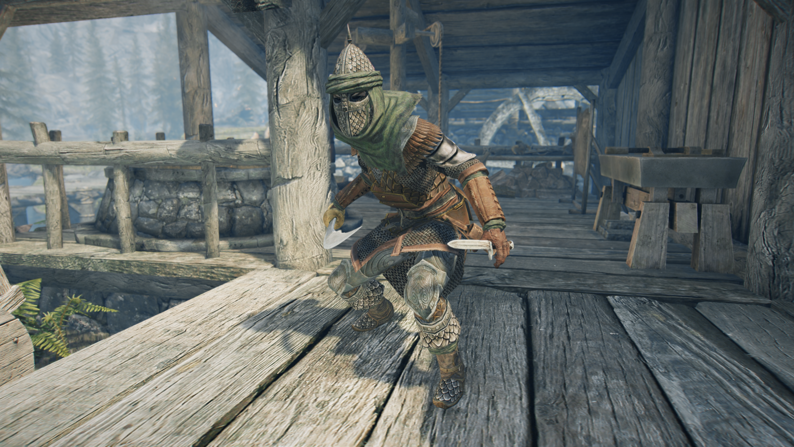 Ash Warrior Set LE mod for Skyrim
