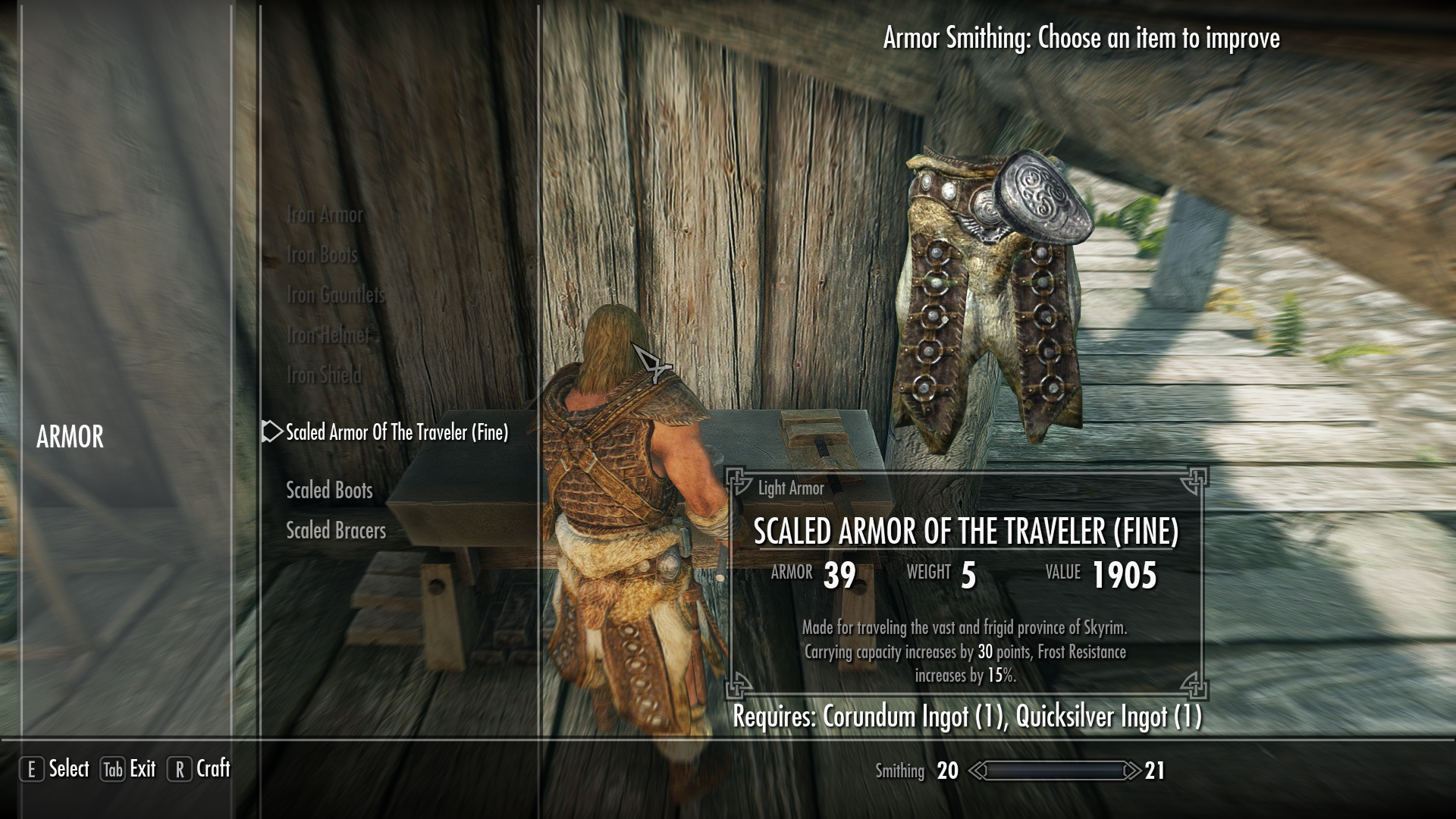 Scaled Armor of the Traveler Fixed - LE mod for Skyrim