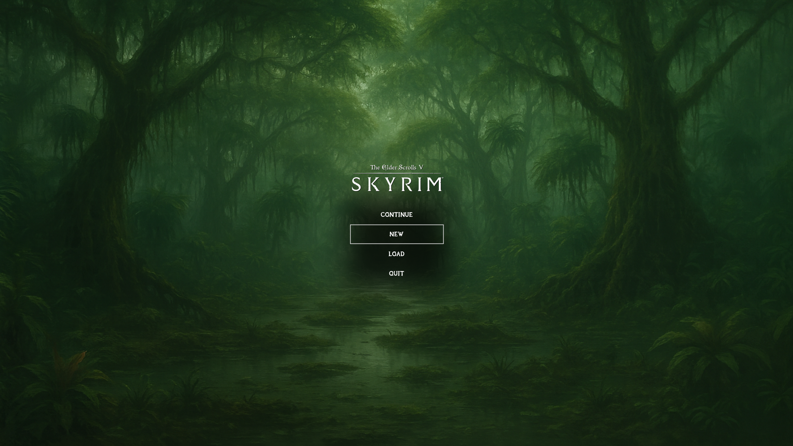 Black Marsh Main Menu Replacer mod for The Elder Scrolls V: Skyrim Special Edition
