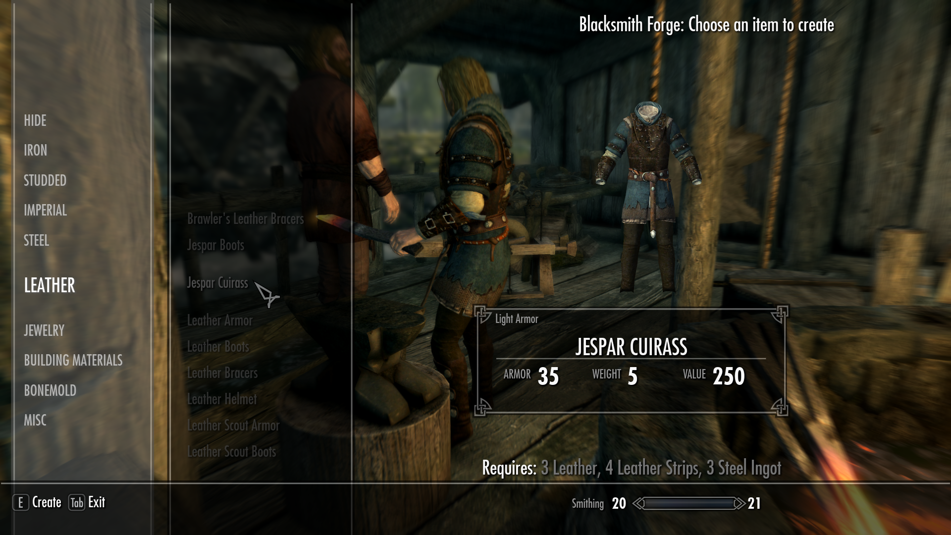 Jespar Armor mod for The Elder Scrolls V: Skyrim Special Edition