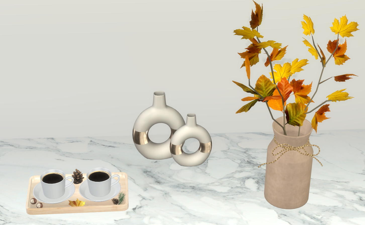 Golden November set mod for The Sims 4 