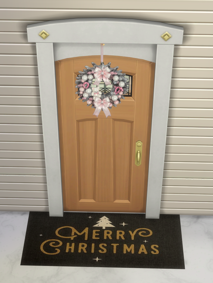Xmas Door mats set mod for The Sims 4 