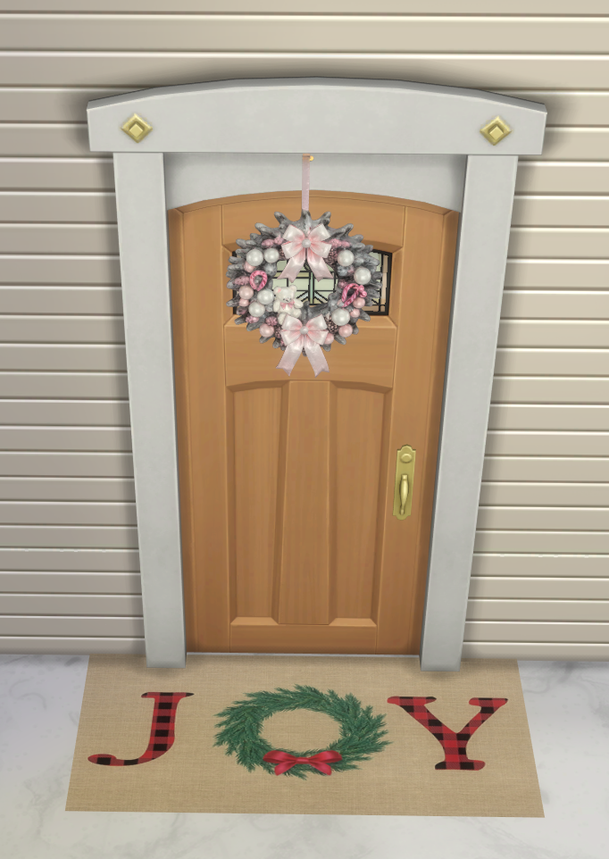 Xmas Door mats set mod for The Sims 4 
