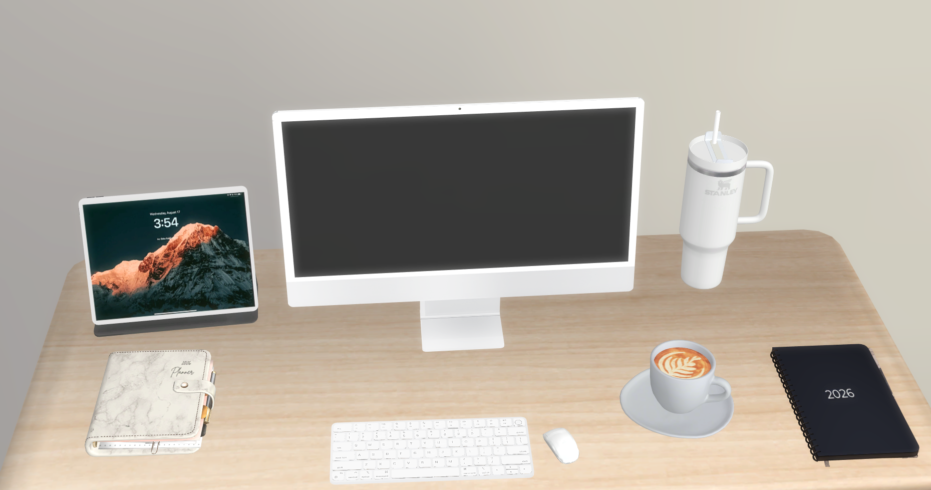 Work essentials set mod for The Sims 4 