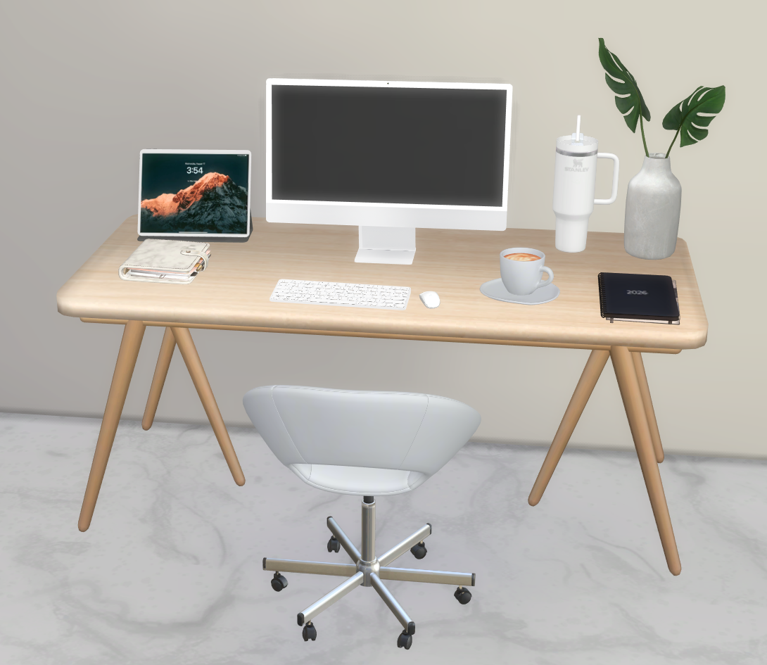 Work essentials set mod for The Sims 4 