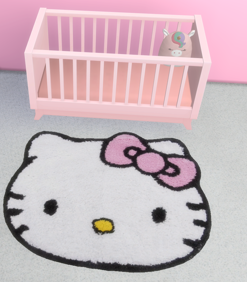 Hello kitty rugs set mod for The Sims 4 