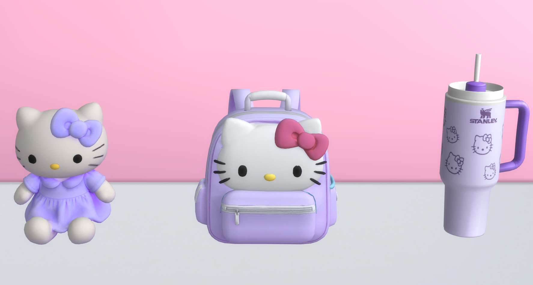 Hello Kitty kids set mod for The Sims 4 