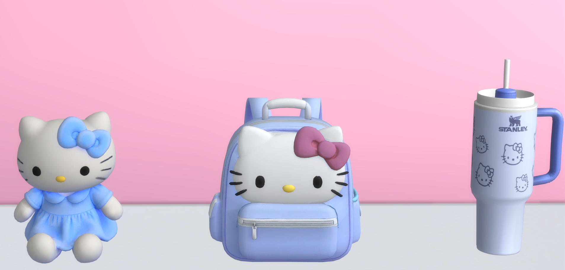Hello Kitty kids set mod for The Sims 4 