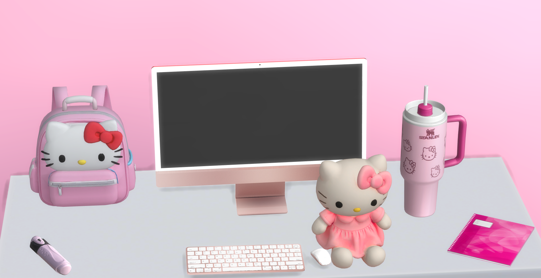 Hello Kitty kids set mod for The Sims 4 
