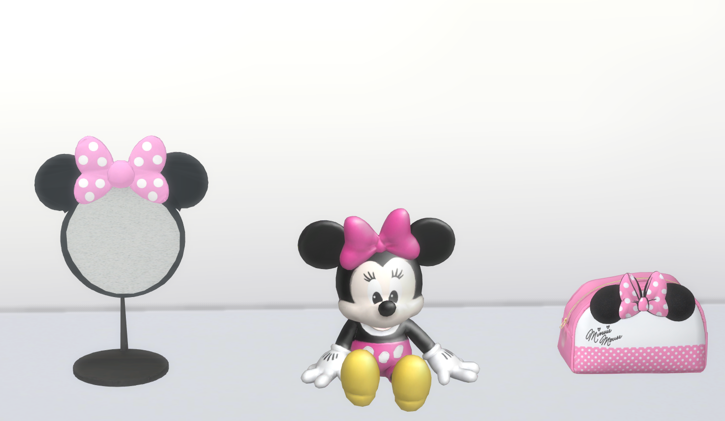 Minnie mouse makeup kids set mod for The Sims 4 