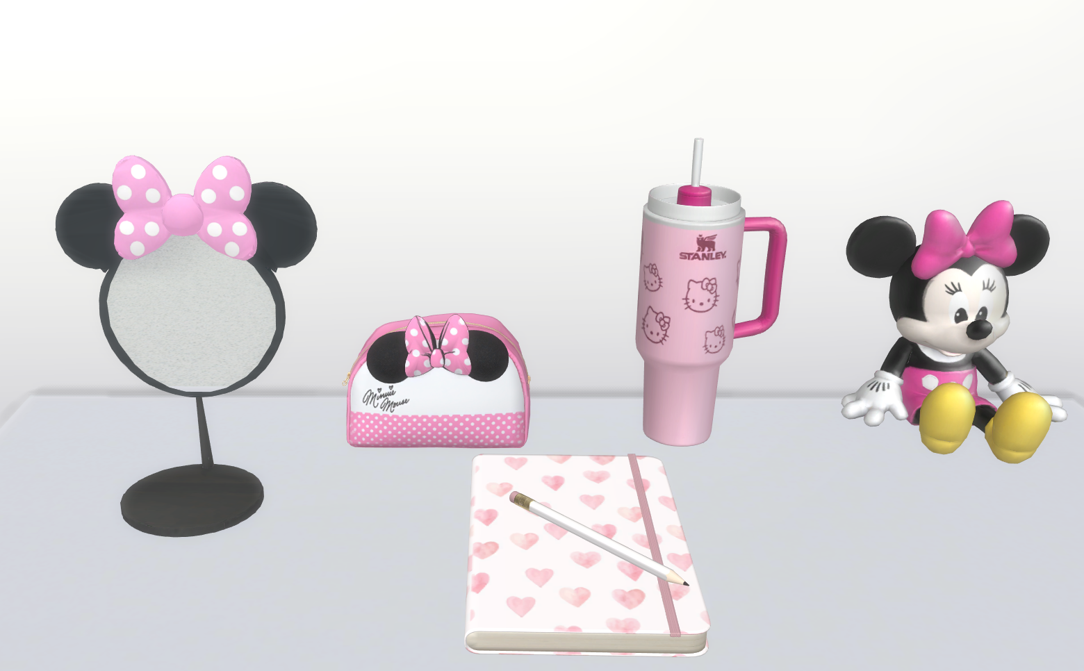 Minnie mouse makeup kids set mod for The Sims 4 