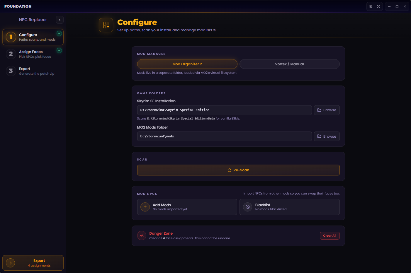 Exclusive - Foundation - Faces mod for The Elder Scrolls V: Skyrim Special Edition