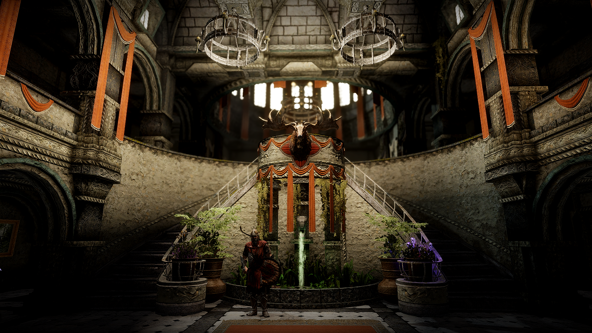 JK's Blue Palace Terrace mod for The Elder Scrolls V: Skyrim Special Edition