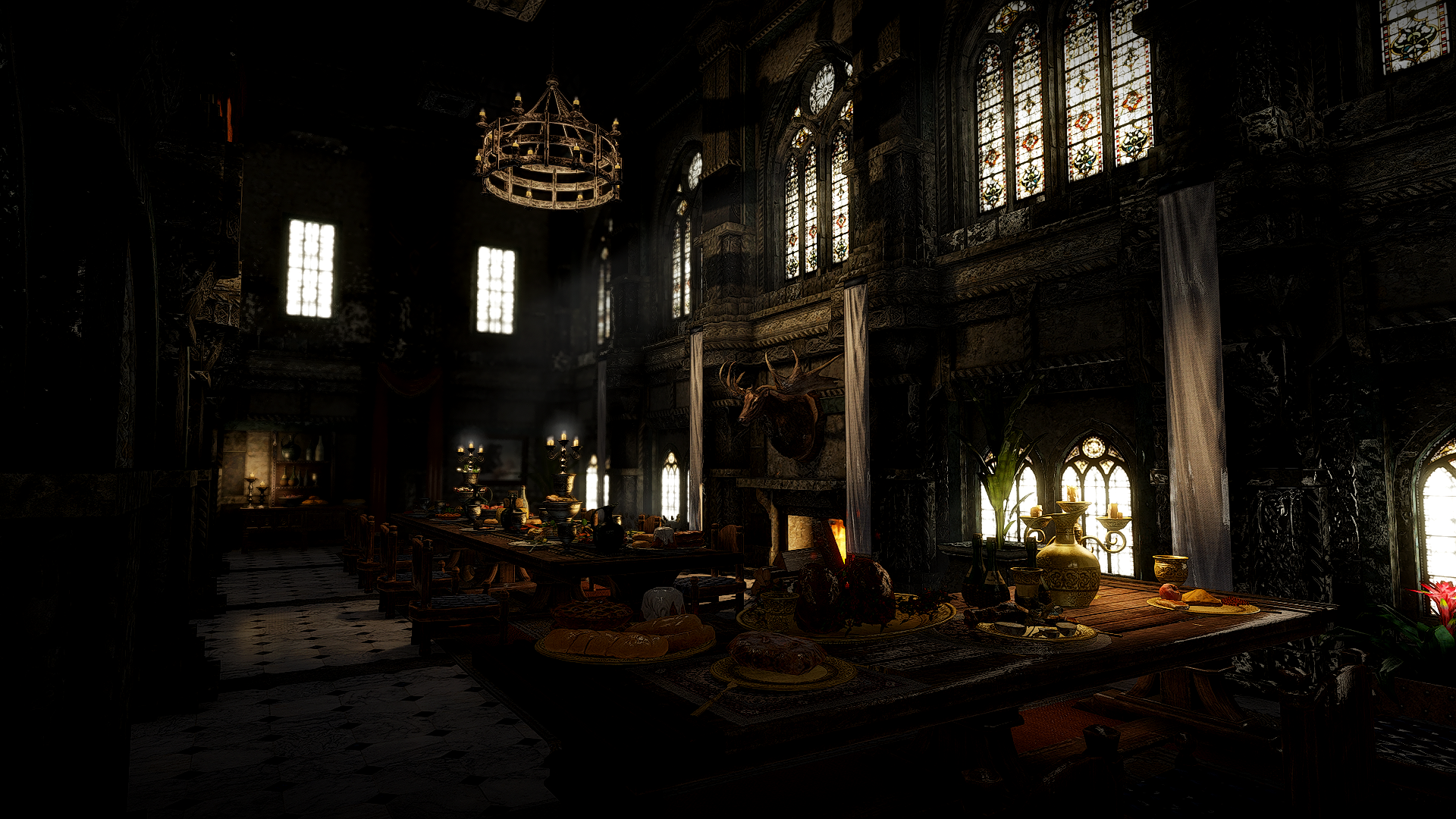 JK's Blue Palace Terrace mod for The Elder Scrolls V: Skyrim Special Edition