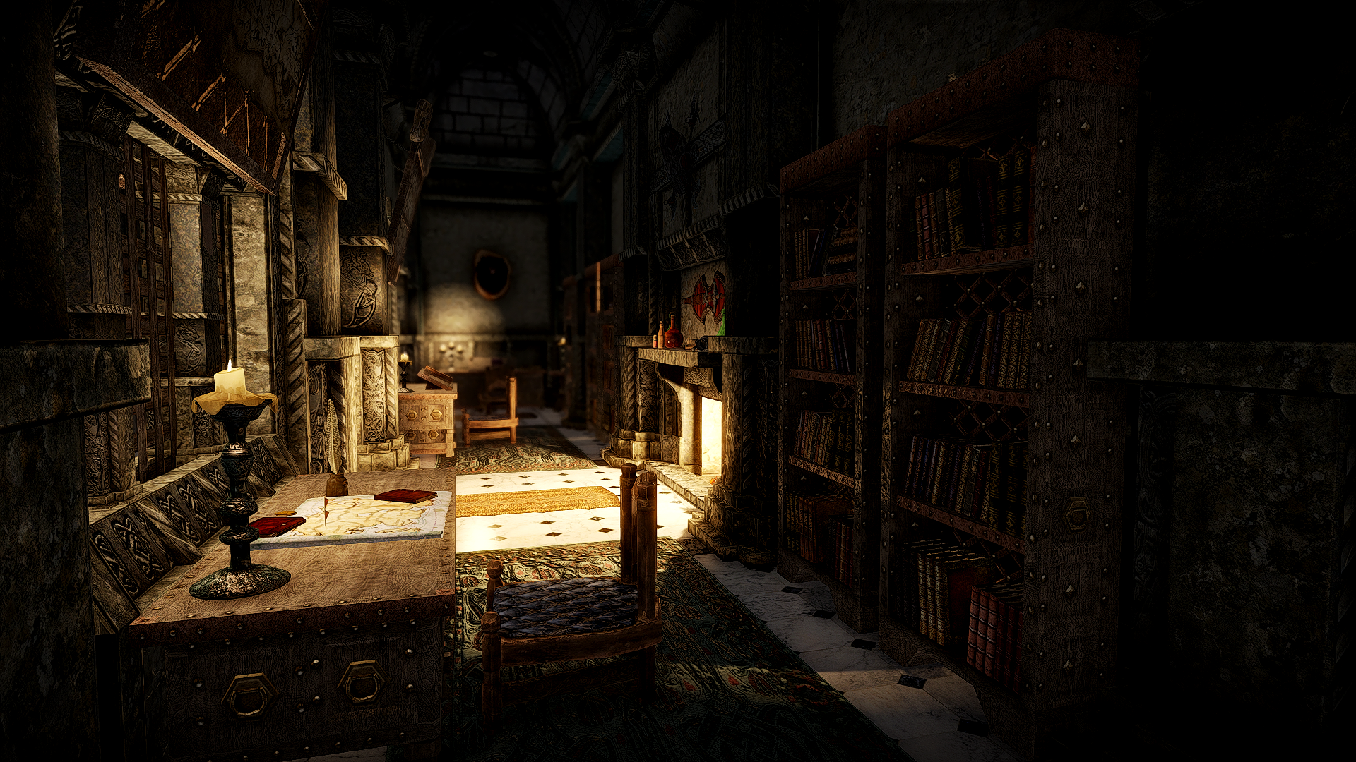 JK's Blue Palace Terrace mod for The Elder Scrolls V: Skyrim Special Edition