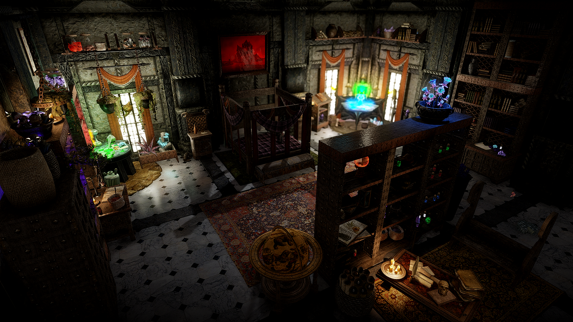 JK's Blue Palace Terrace mod for The Elder Scrolls V: Skyrim Special Edition