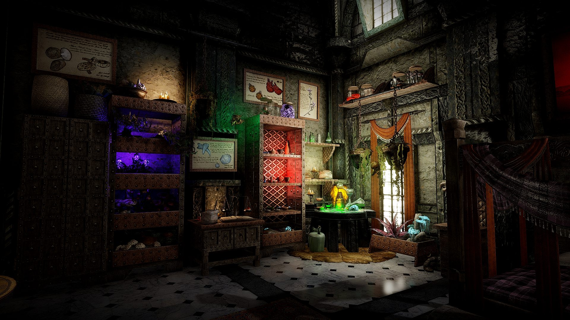 JK's Blue Palace Terrace mod for The Elder Scrolls V: Skyrim Special Edition