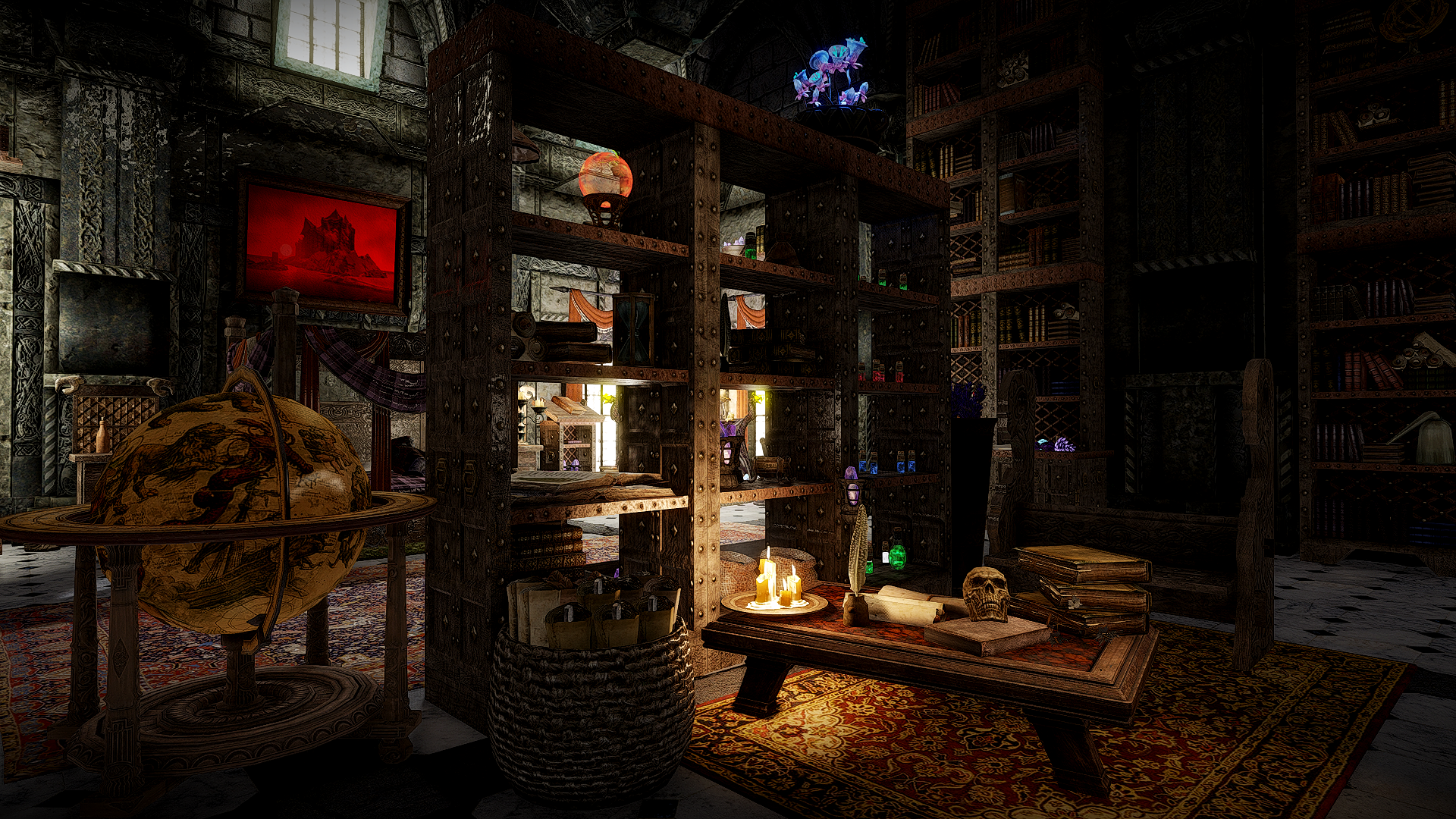 JK's Blue Palace Terrace mod for The Elder Scrolls V: Skyrim Special Edition