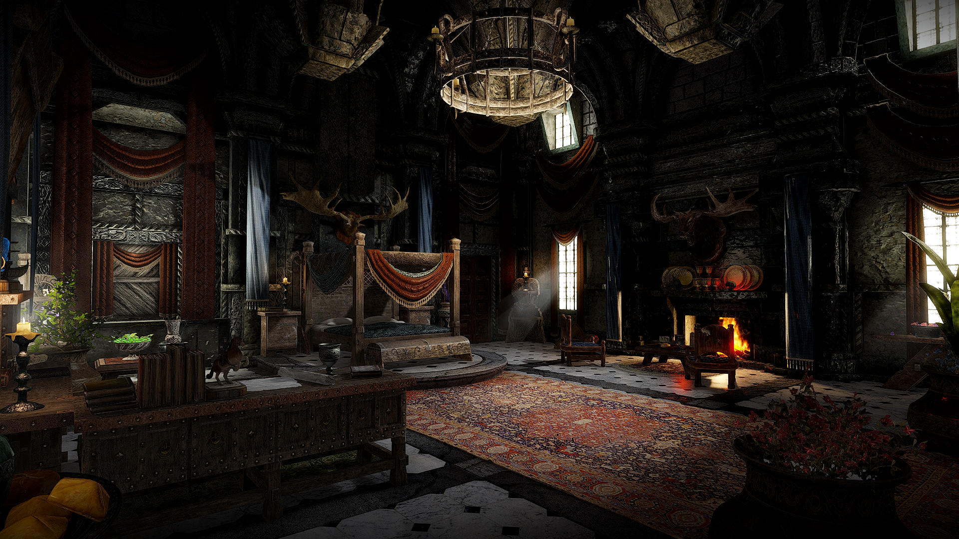 JK's Blue Palace Terrace mod for The Elder Scrolls V: Skyrim Special Edition