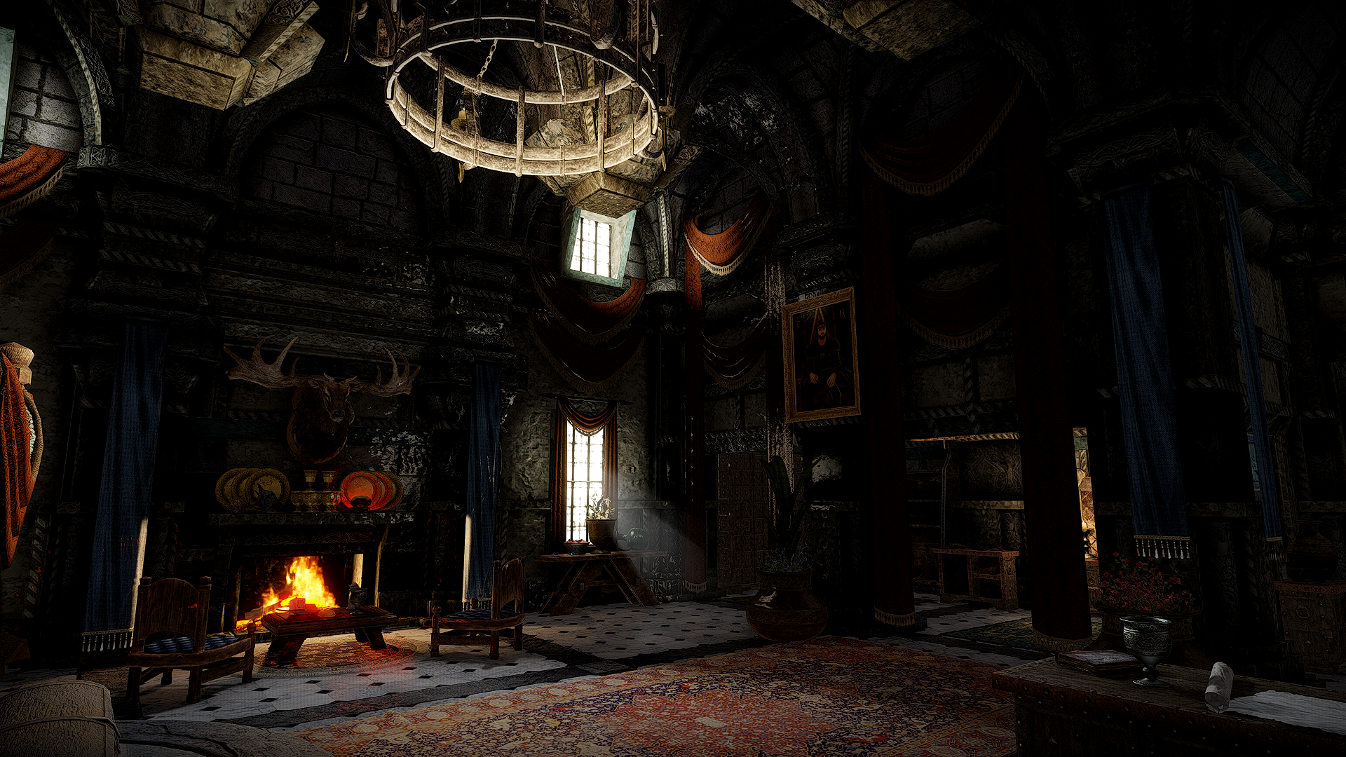 JK's Blue Palace Terrace mod for The Elder Scrolls V: Skyrim Special Edition