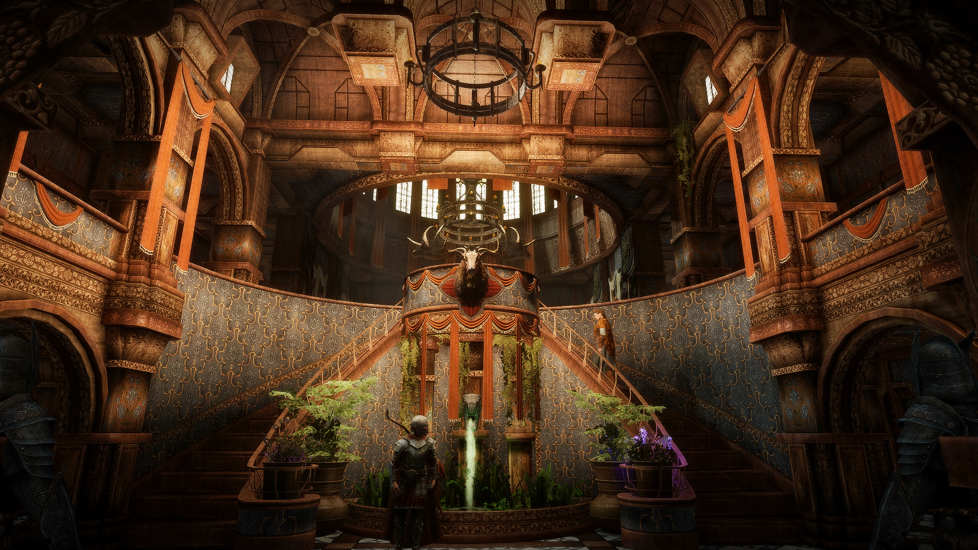 JK's Blue Palace Terrace mod for The Elder Scrolls V: Skyrim Special Edition