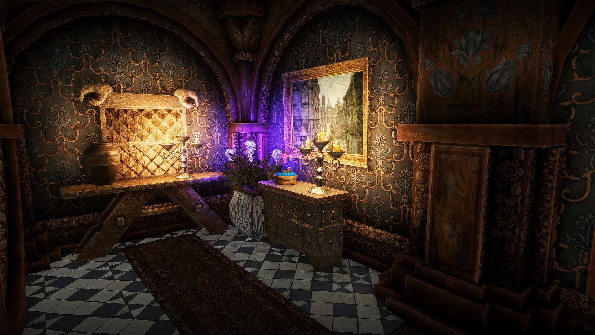 JK's Blue Palace Terrace mod for The Elder Scrolls V: Skyrim Special Edition