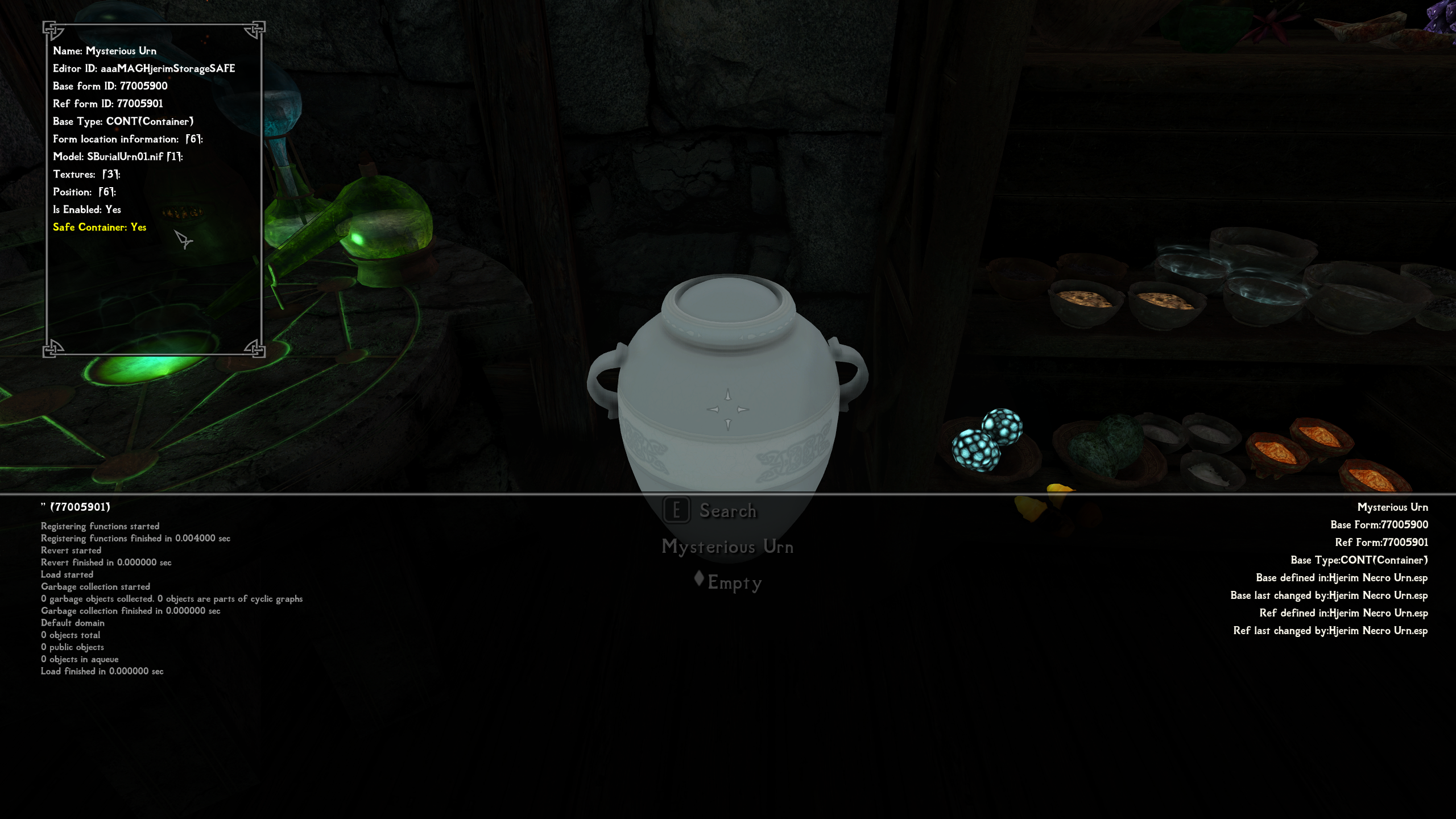 Hjerim - Necro Urn mod for The Elder Scrolls V: Skyrim Special Edition