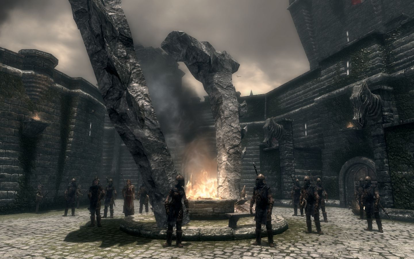Oblivion Gates in Cities mod for The Elder Scrolls V: Skyrim Special Edition