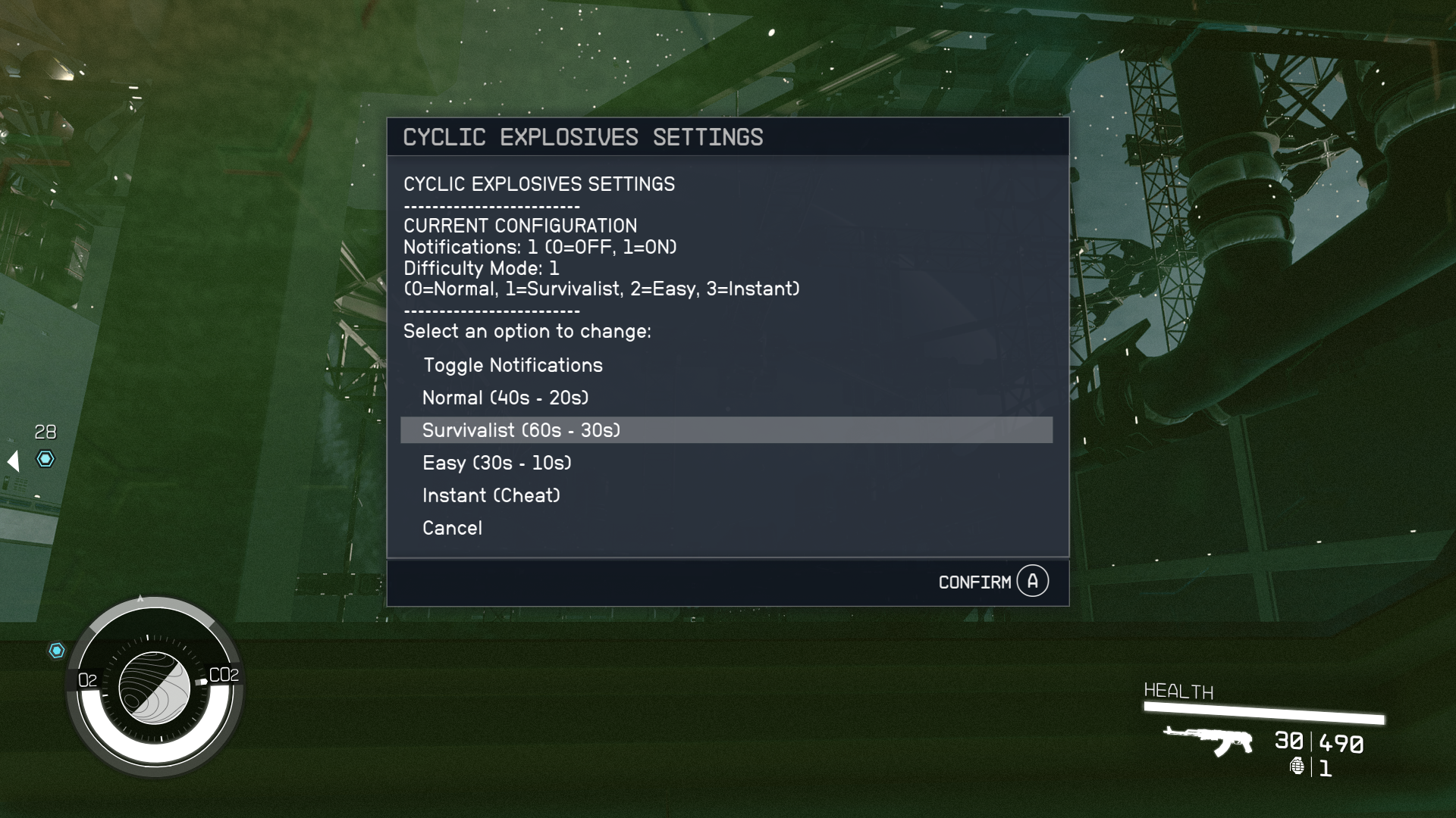 Cyclic Explosives mod for Starfield