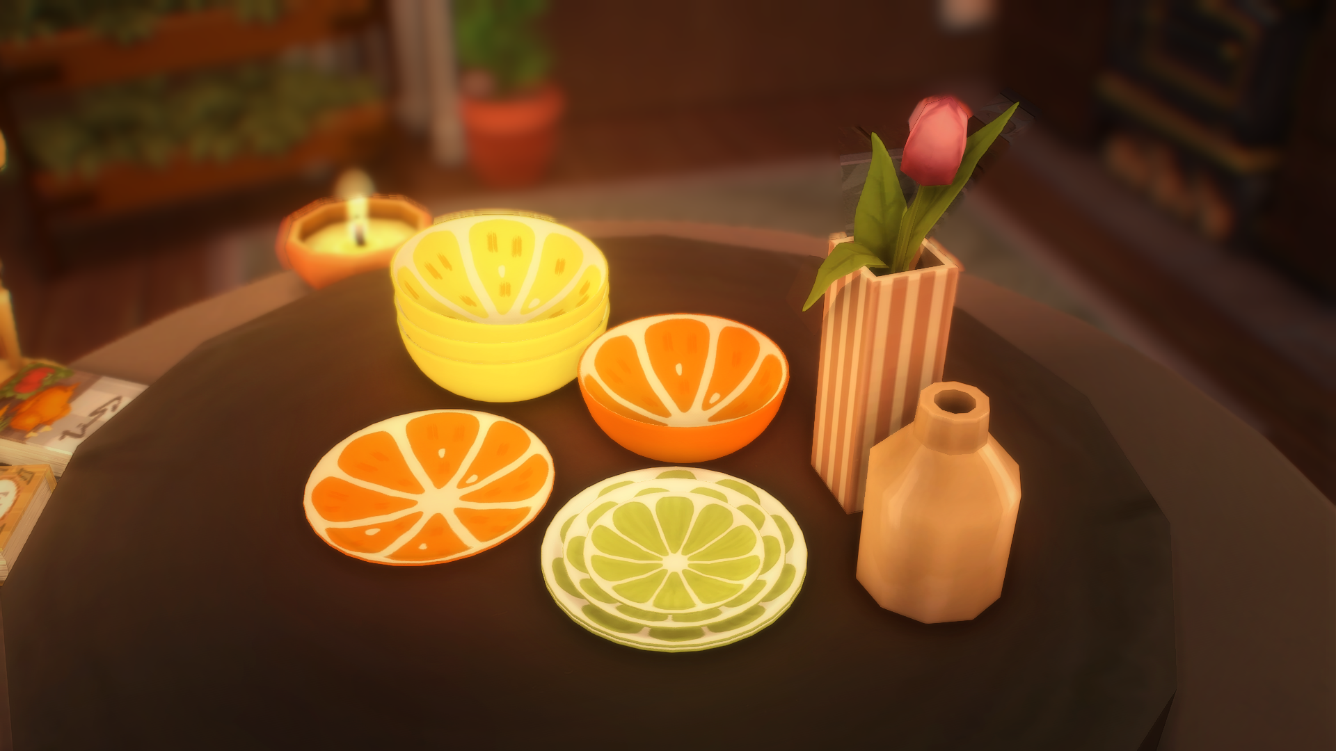 Fruit Tableware mod for The Sims 4 