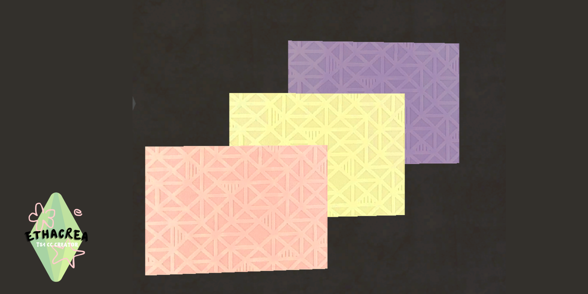 Graphic rugs mod for The Sims 4 