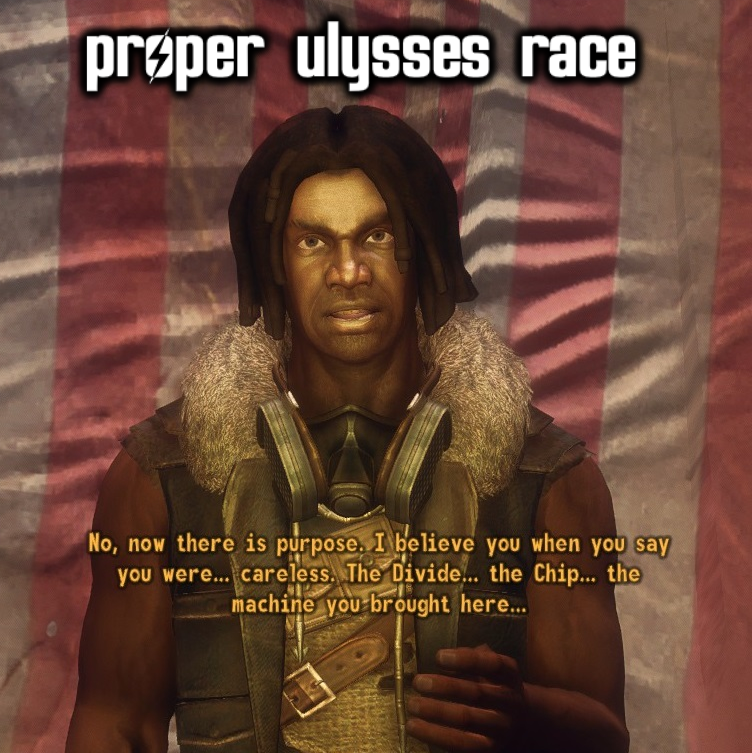 Ultimate Ulysses Companion and Race mod for Fallout: New Vegas